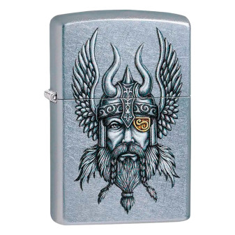 Accendino Zippo mod. 29871 Viking Warrior Design Antivento