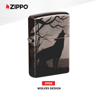 Zippo Accendino a Benzina Ricaricabile ed Antivento con Fantasia