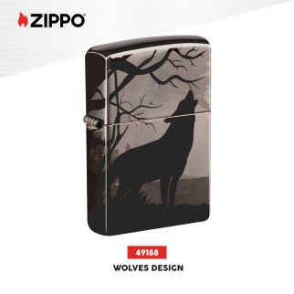 Zippo Accendino a Benzina Ricaricabile ed Antivento con Fantasia