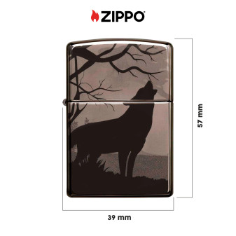 Zippo Accendino a Benzina Ricaricabile ed Antivento con Fantasia