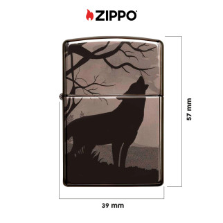 Zippo Accendino a Benzina Ricaricabile ed Antivento con Fantasia