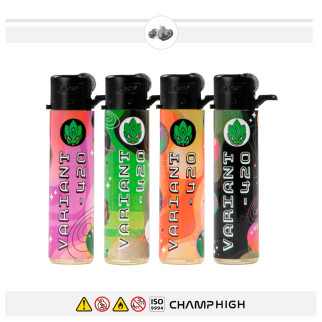 Champ High Accendini a Pietrina Fantasia Variant-420 - Serie da 5 Accendini