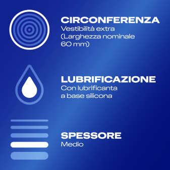 Preservativi Durex Settebello 2XL Extra Large - Confezione da 5 Profilattici