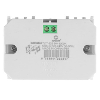 MAPAM Segnapasso 503 5W 550Lm GEM IP55 4000K - mod. 632/4000 - Compatibile con Vimar PLANA