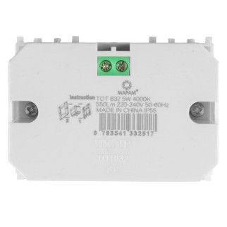 MAPAM Segnapasso 503 5W 550Lm GEM IP55 4000K - mod. 632/4000 - Compatibile con Vimar PLANA