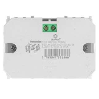 MAPAM Segnapasso 503 5W 550Lm GEM IP55 6500K - mod. 632/6500 - Compatibile con Vimar PLANA