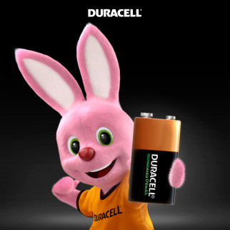 Duracell Rechargeable 6HR61 E-Block Transistor DC1604 9V Pila