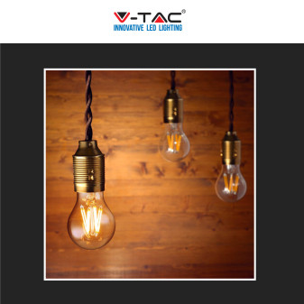 V-Tac VT-2133 Lampadina LED E27 12W Bulb A60 Goccia Filament