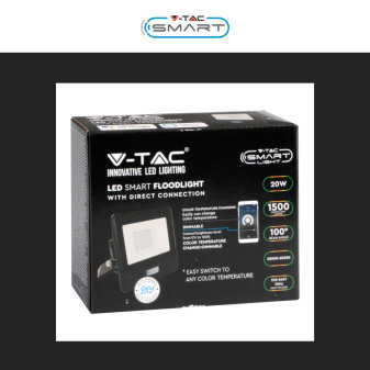 V-Tac Smart VT-5192S Faro LED Wi-Fi Floodlight 20W IP65 CCT
