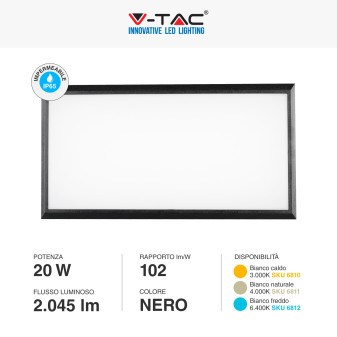 V-Tac VT-8055 Lampada LED da Muro 20W Wall Light SMD Applique