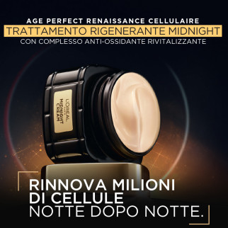 L'Oréal Paris Midnight Cream Crema Notte Anti-Age con Complesso Anti-Ossidante - Barattolo da 50ml