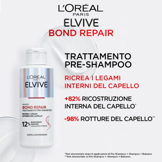 L'Oréal Paris Elvive Bond Repair Trattamento Pre-Shampoo Per Capelli Danneggiati - Flacone da 200ml