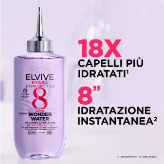 L'Oréal Paris Elvive Hydra Hyaluronic 8 secondi Wonder Water Balsamo Lamellare Per Capelli