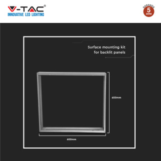 Supporto Montaggio a Soffitto per Pannelli 60x60 cm V-Tac