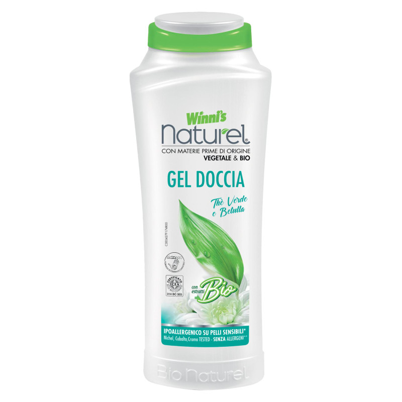 Gel Doccia Bio per Pelli Sensibili Winni's Thè Verde e Betulla