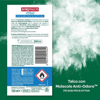 Attivo Deodorante Deo Spray 48h Talco con Molecole Borotalco