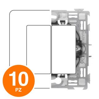 MAPAM Supporto JOY 2P - Confezione 10pz - mod. 5002 - Compatibile con BTicino MATIX