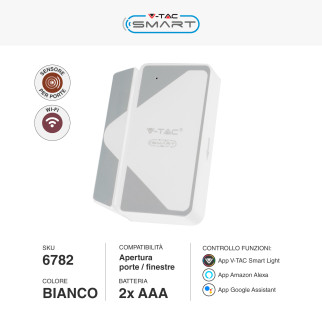 VT-5177 Sensore Porta Wi-Fi Colore Bianco V-Tac Smart