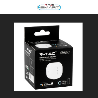 VT-5175 Presa 10/16A 2P+T Wi-Fi Spina 16A 2P+T V-Tac Smart