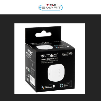 VT-5175 Presa 10/16A 2P+T Wi-Fi Spina 16A 2P+T V-Tac Smart