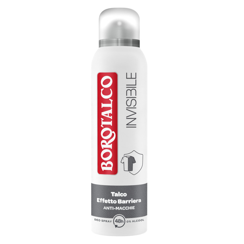 Deodorante Spray Invisibile Talco Effetto Barriera Borotalco