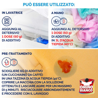 Additivo in Polvere Bianco Vivo Extra Sbiancante OminoBianco