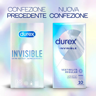 Preservativi Durex Invisible Extra Sottile da 10