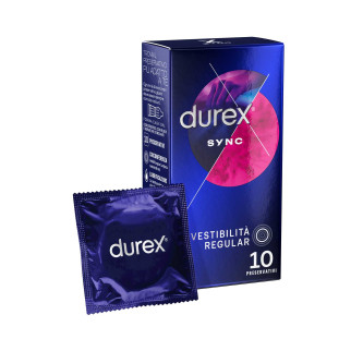 Preservativi Durex Sync con Lubrificante Performa da 10