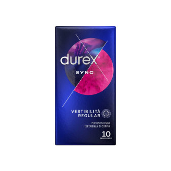 Preservativi Durex Sync con Lubrificante Performa da 10