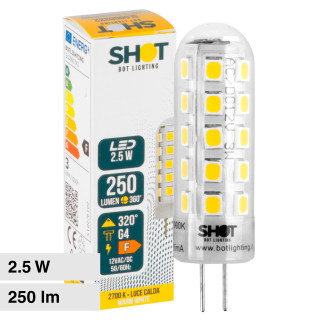 Lampadina LED Bispina G4 2.5W SMD Vetro Bot Lighting Shot
