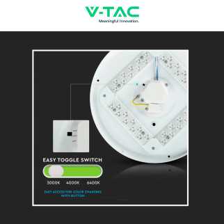 VT-8418 Plafoniera LED Tonda 18W SMD CCT 3in1 V-Tac Gallery