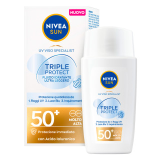 Crema Solare Viso Triple Protect SPF 50+ Nivea Sun