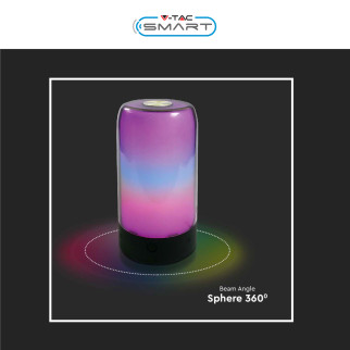 VT-7208 Lampada LED da Tavolo 8W RGB Colore Nero V-Tac Smart