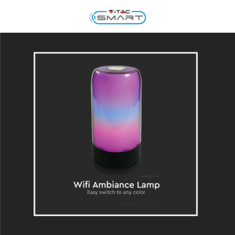 VT-7208 Lampada LED da Tavolo 8W RGB Colore Nero V-Tac Smart