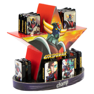 Espositore Goldorak Ufficiale con 12 Accendini Champ