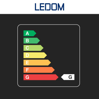 Lampada LED da Muro 6W SMD Applique IP54 Grigia Ledom