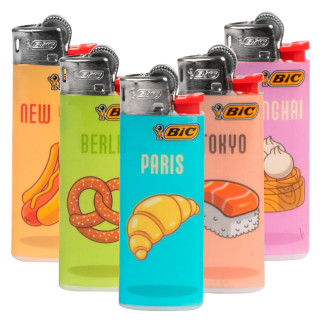 Bic Mini J25 Fantasia City Food 5 Accendini a Pietrina