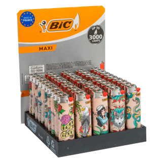 Bic Maxi J26 Fantasia American Style 50 Accendini a Pietrina