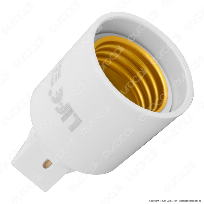 Life Adattatore per Lampadine da G23 2pin a E27 - mod. 39.PA2327