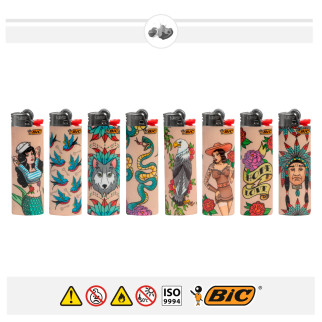 Bic Maxi J26 Fantasia American Style 50 Accendini a Pietrina