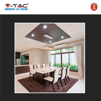 VT-933 Portafaretto Quadrato Bianco per GU10 GU5.3 V-Tac