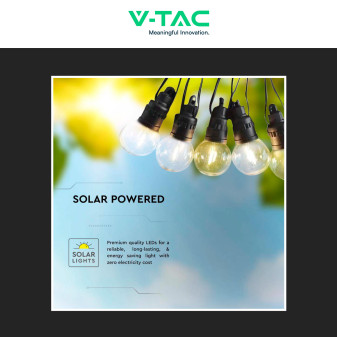 VT-70512 Catenaria con Pannello Solare 12 Metri IP44 V-Tac