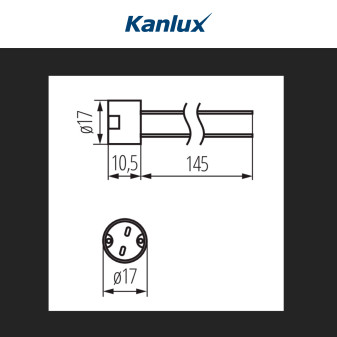HLDR-GU5.3 Portalampada Ceramica Lampadine GU5.3 Kanlux