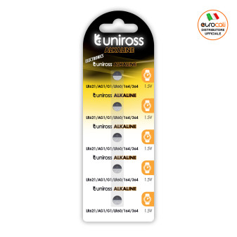 Batterie LR621/AG1/G1/LR60/164/364 1.5V a Bottone Uniross