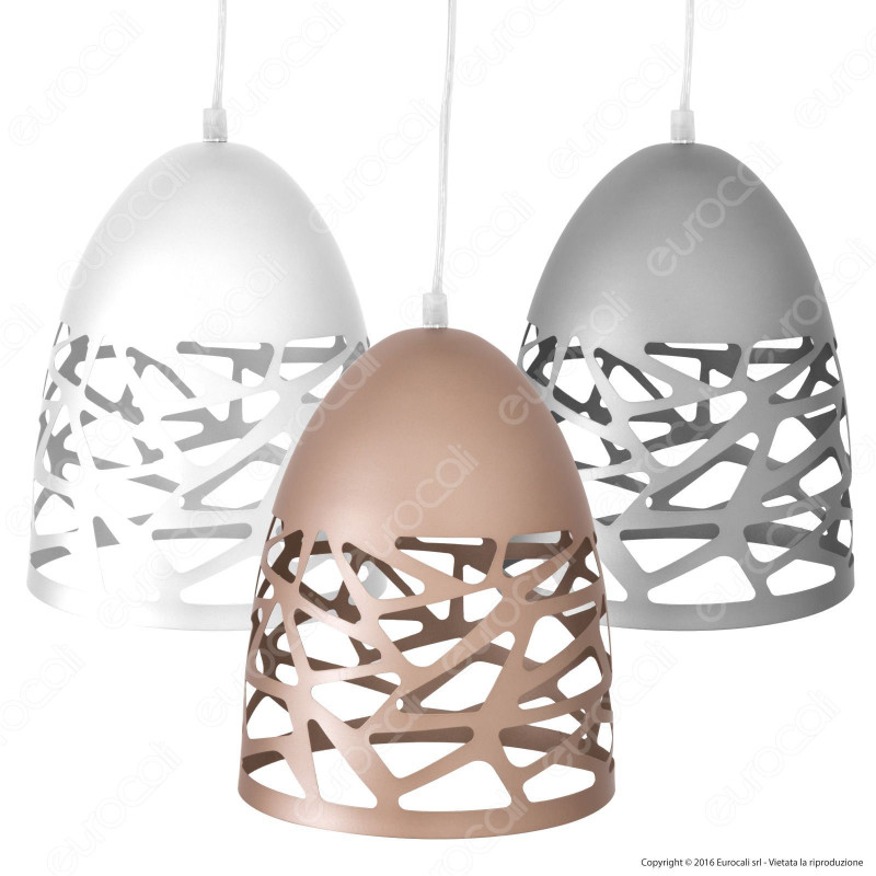 V-TAC VT-7200 Lampadario a Sospensione in Metallo con Portalampada