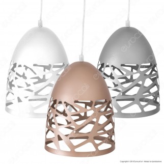 V-TAC VT-7200 Lampadario a Sospensione in Metallo con Portalampada