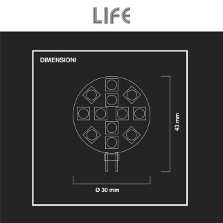 Lampadina LED G4 1.8W 12V Bulb Disc SMD Life