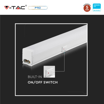 VT-065 Tubo LED T5 Plafoniera Linkabile 7W SMD V-Tac Pro