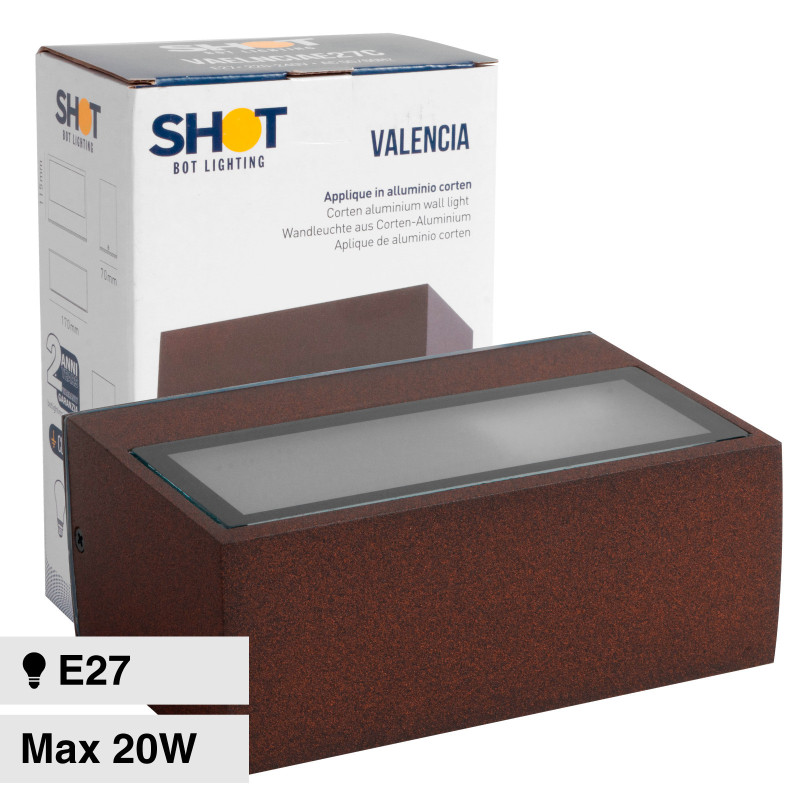 Lampada LED Applique con Attacco E27 IP54 Bot Lighting Shot