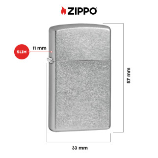 Accendino Zippo 1607 Street Chrome Antivento Ricaricabile